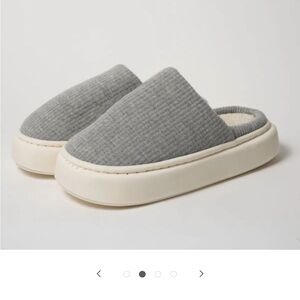 “Cloudies” Cozy Gray Slip-On Slippers